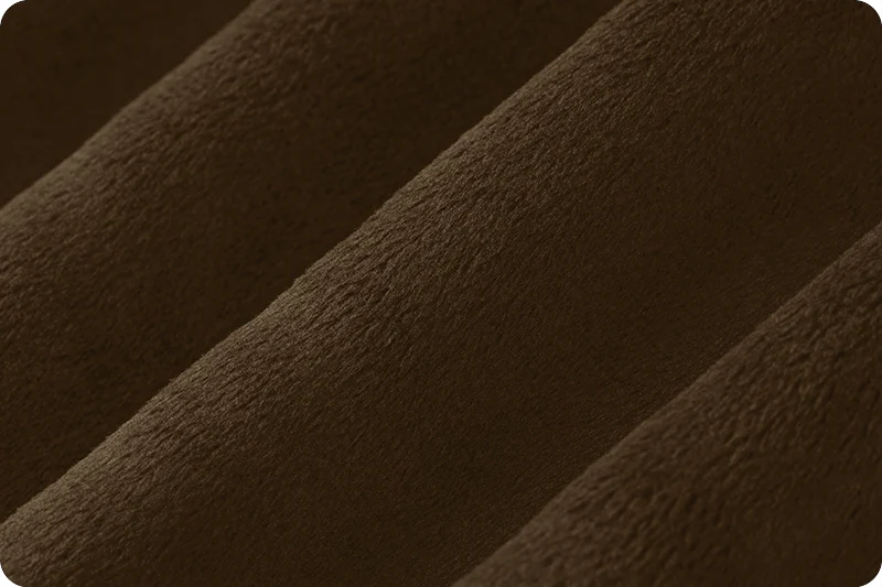 Brown Cuddle 3 58/60" Solid Minky Fabric - ( 3/4 Yard Pack ) - Image 2