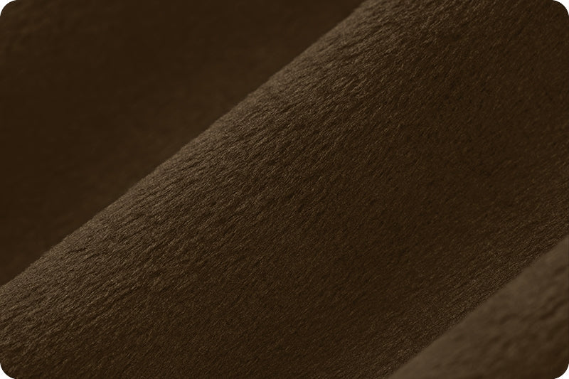 Brown Cuddle 3 58/60" Solid Minky Fabric - ( 3/4 Yard Pack ) - Image 3