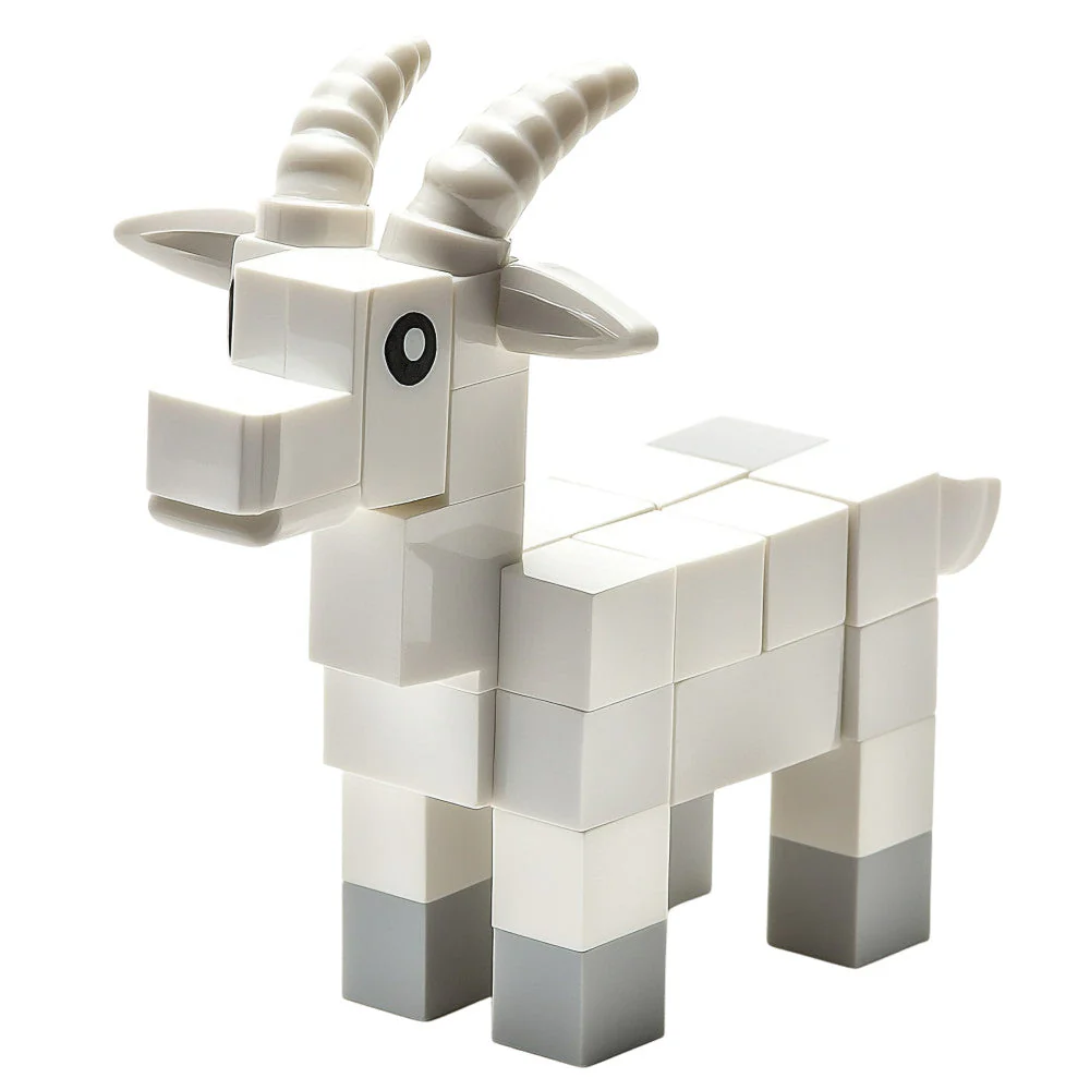 Building Bricks Animals Fabric Panel 6