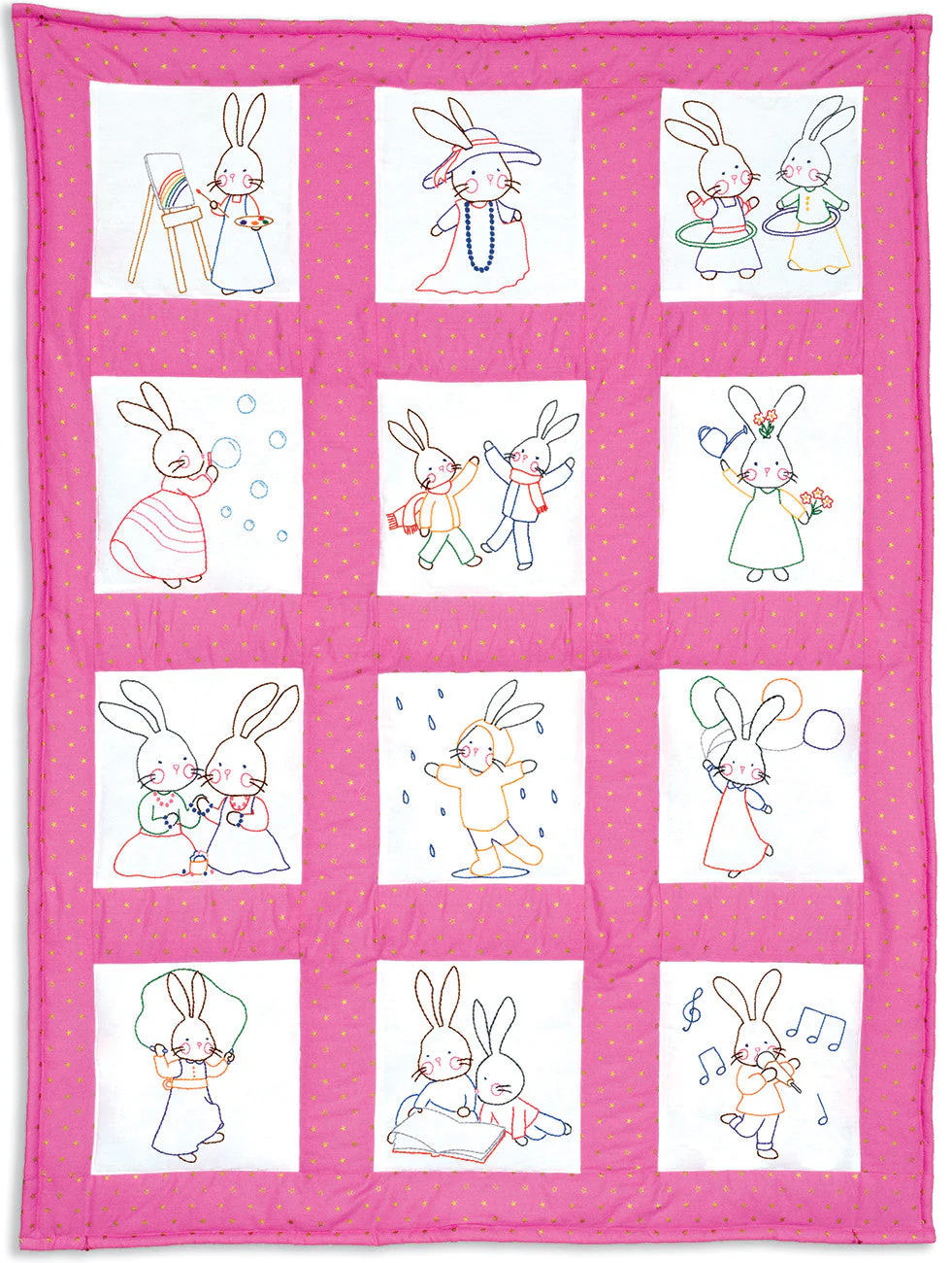 Bunnies Nursery Quilt Blocks