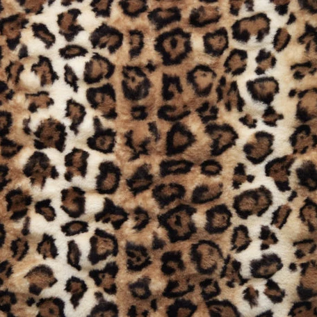 Camel/Black Luxe Cuddle Milan Bobcat 58"/60" Fabric per yard - Image 2