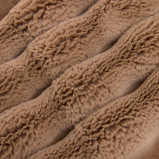 Luxe Cuddle Powderpuff Cappuccino 58" - 60" Fabric per yard - Image 3