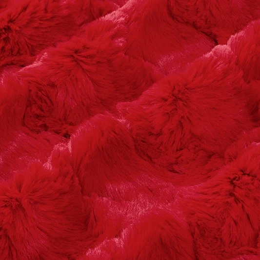 Luxe Cuddle Glacier Cardinal" 58" - 60" Fabric per yard - Image 2