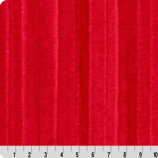 Luxe Cuddle Vienna Cardinal" 58" - 60" Fabric per yard
