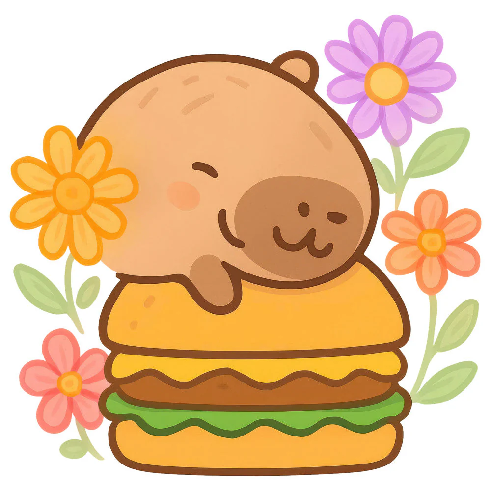 Cartoon Capybara Fabric Panel 22