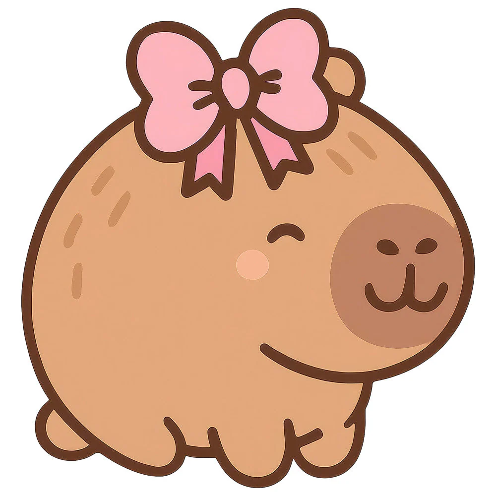 Cartoon Capybara Fabric Panel 5