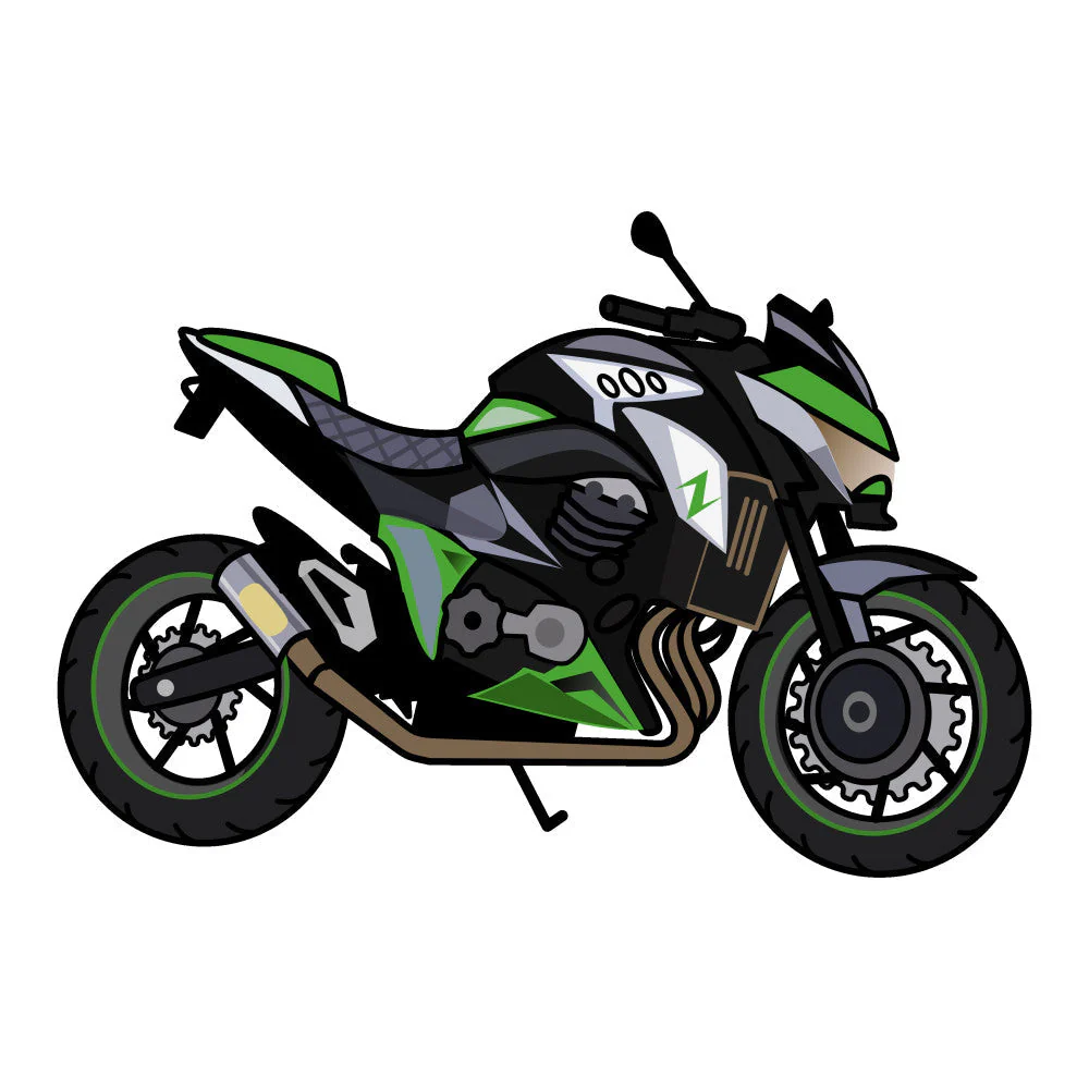 Cartoon Motorcycles Fabric Panel 4