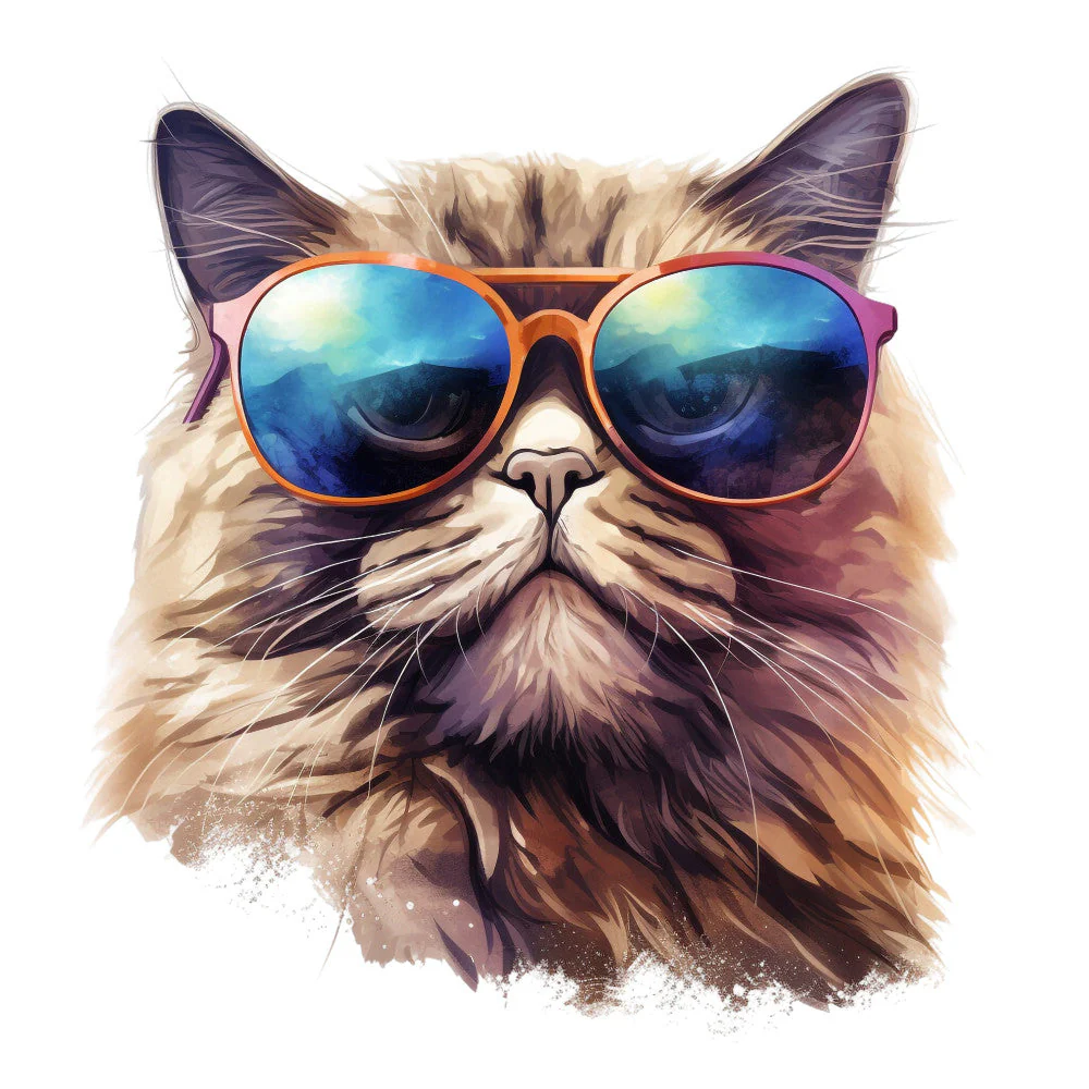 Cats with Sunglasses Fabric Panel 14