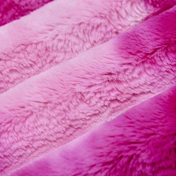 Cerise Luxe Cuddle Fusion Bunny 58"/60" Fabric per yard - Image 2