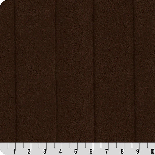 Luxe Cuddle Sydney Chocolate 58" - 60" Fabric per yard