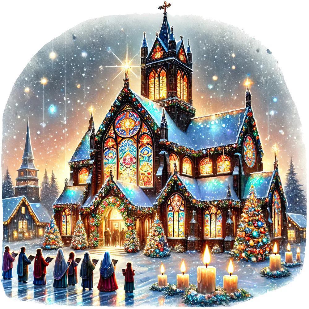 Christian Churches Fabric Panel 9