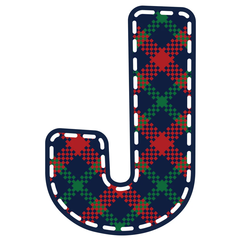 Christmas Alphabet Fabric Panel 22