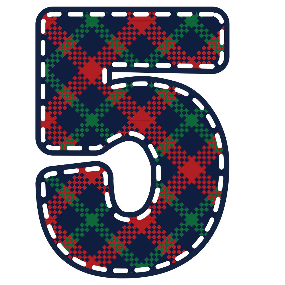 Christmas Alphabet Fabric Panel 8