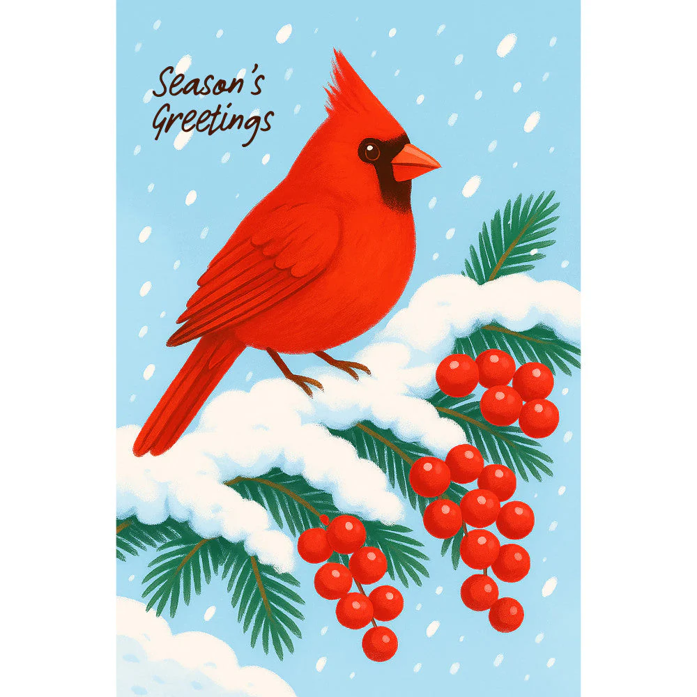 Christmas Card Fabric Panel 4