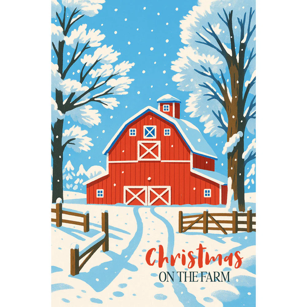 Christmas Card Fabric Panel 6