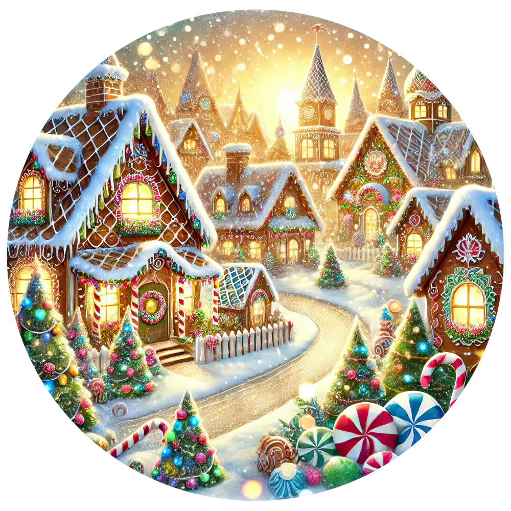 Christmas Villages Fabric Panel 56