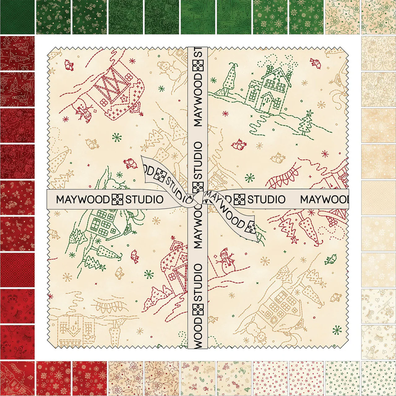 Christmastime 10" Squares (42pc)