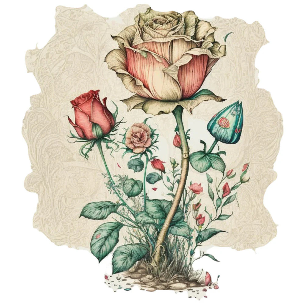 Classic Alice in Wonderland Fabric Panel 33