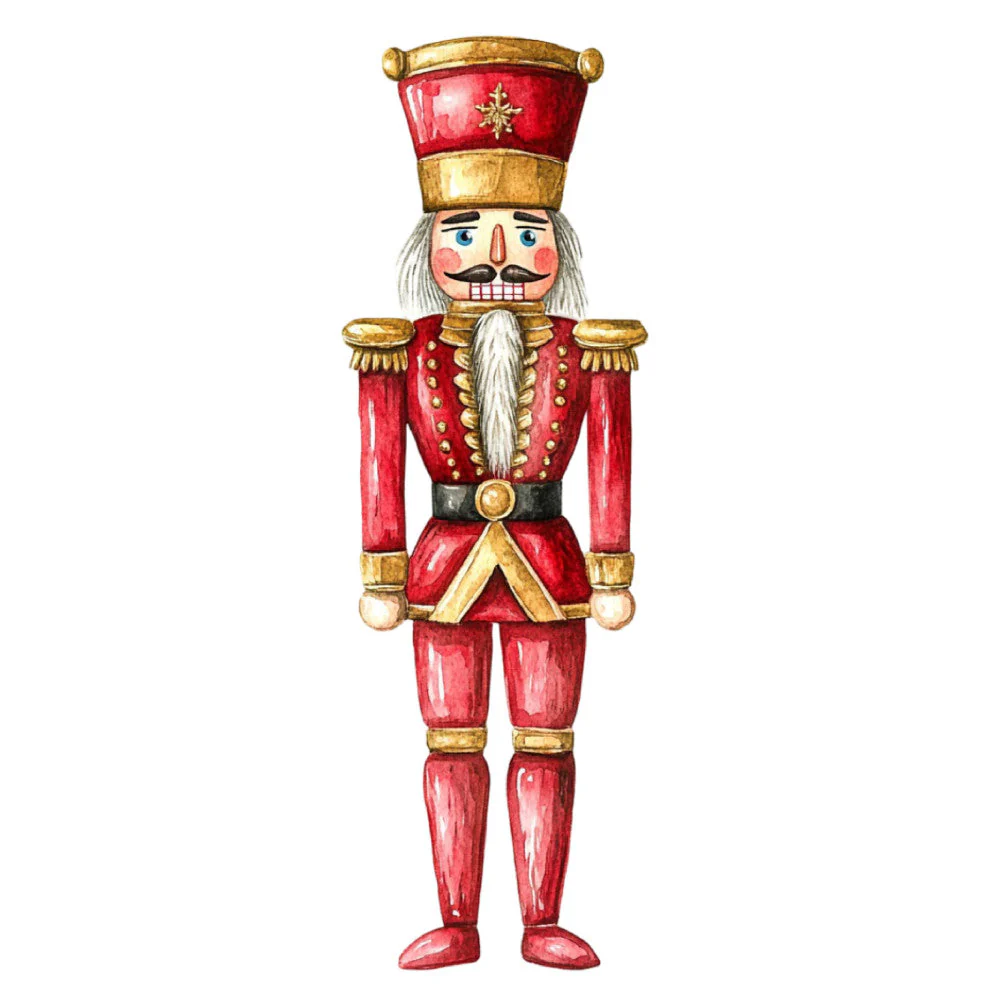Classic Christmas Nutcrackers Fabric Panel 11