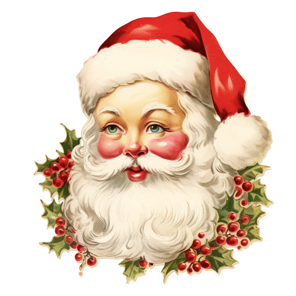 Classic Santa Claus Fabric Panel 2