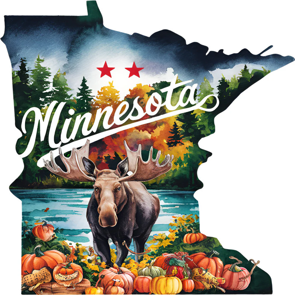 Classic US States Fabric Panel 43