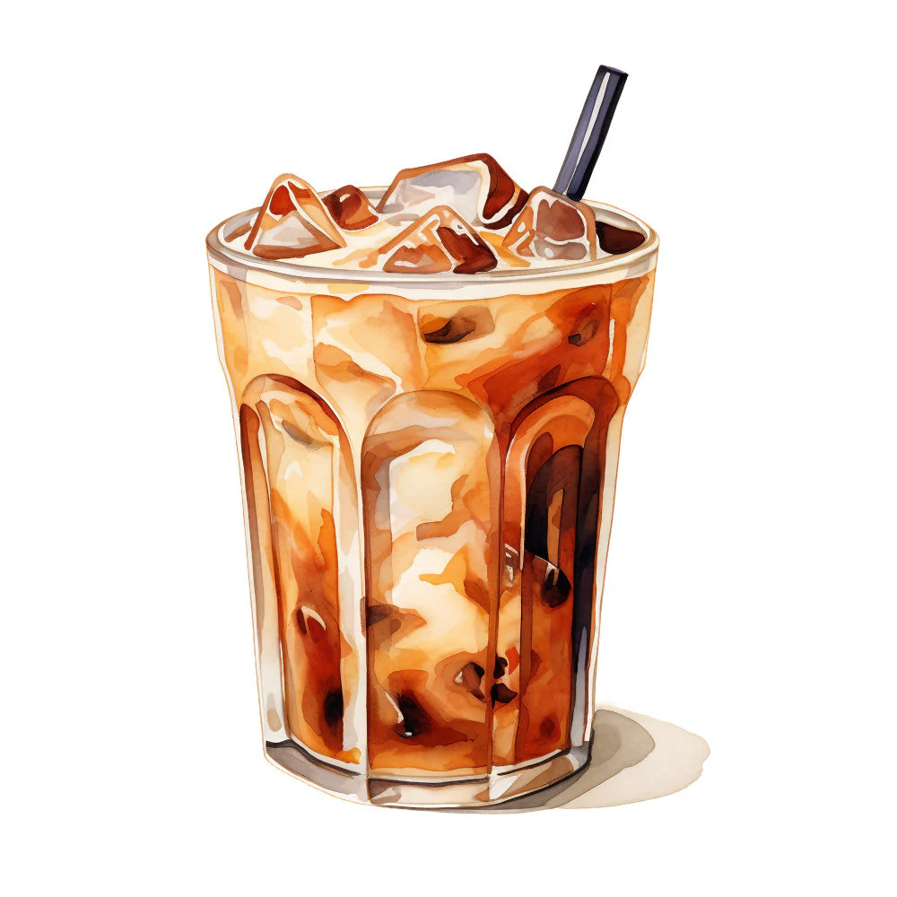 Coffee Elements Fabric Panel 45