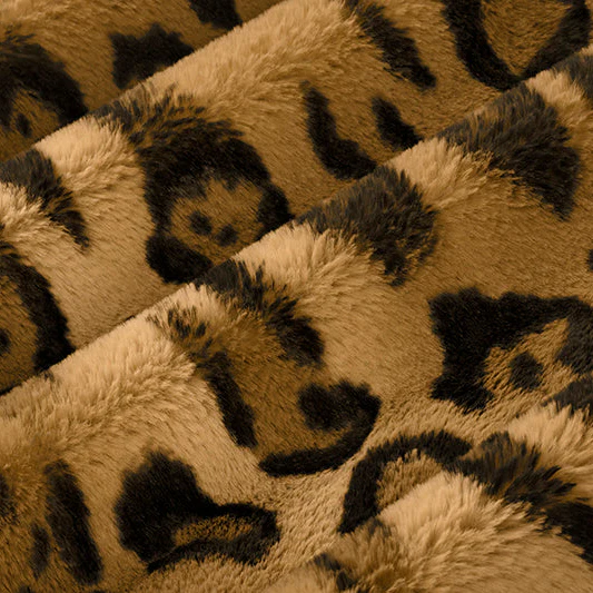 Cognac Luxe Cuddle Wild Jag 58"/60" Fabric per yard - Image 5