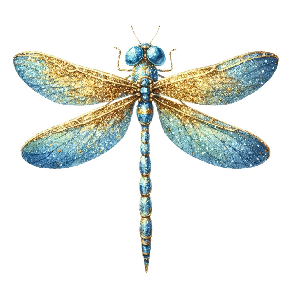Colorful Dragonfly Fabric Panel 11