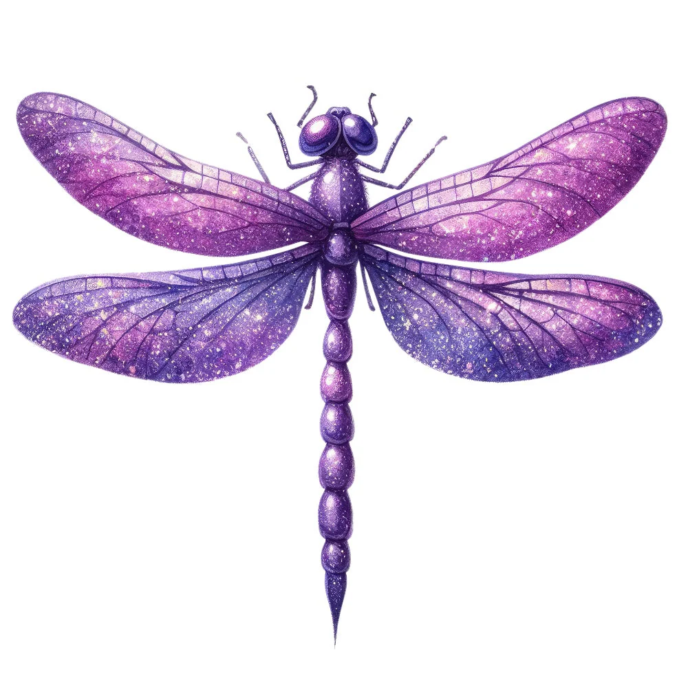 Colorful Dragonfly Fabric Panel 17