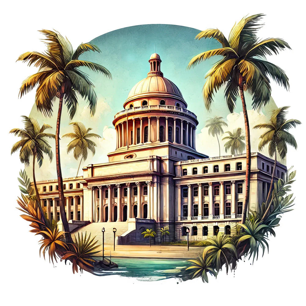 Come to Puerto Rico Fabric Panel 21