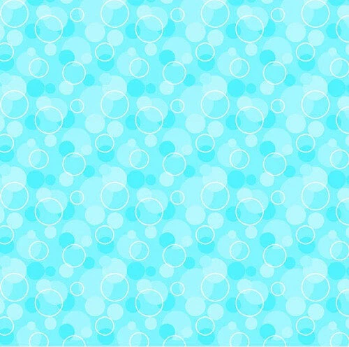 Comfy Flannel - Bubble Dots - Aqua 44"/45" Cotton Flannel Fabric per yard