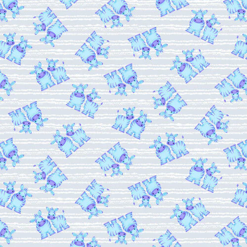 Comfy Flannel - Zebras 44"/45" Cotton Flannel Fabric per yard