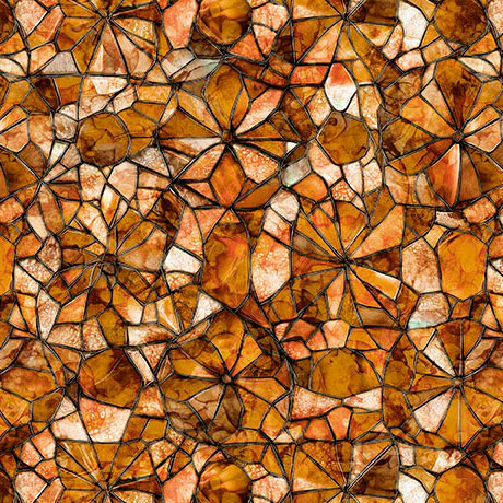 Copper Mosaic Blender Lumenique 44"/45" Cotton Fabric Per Yard