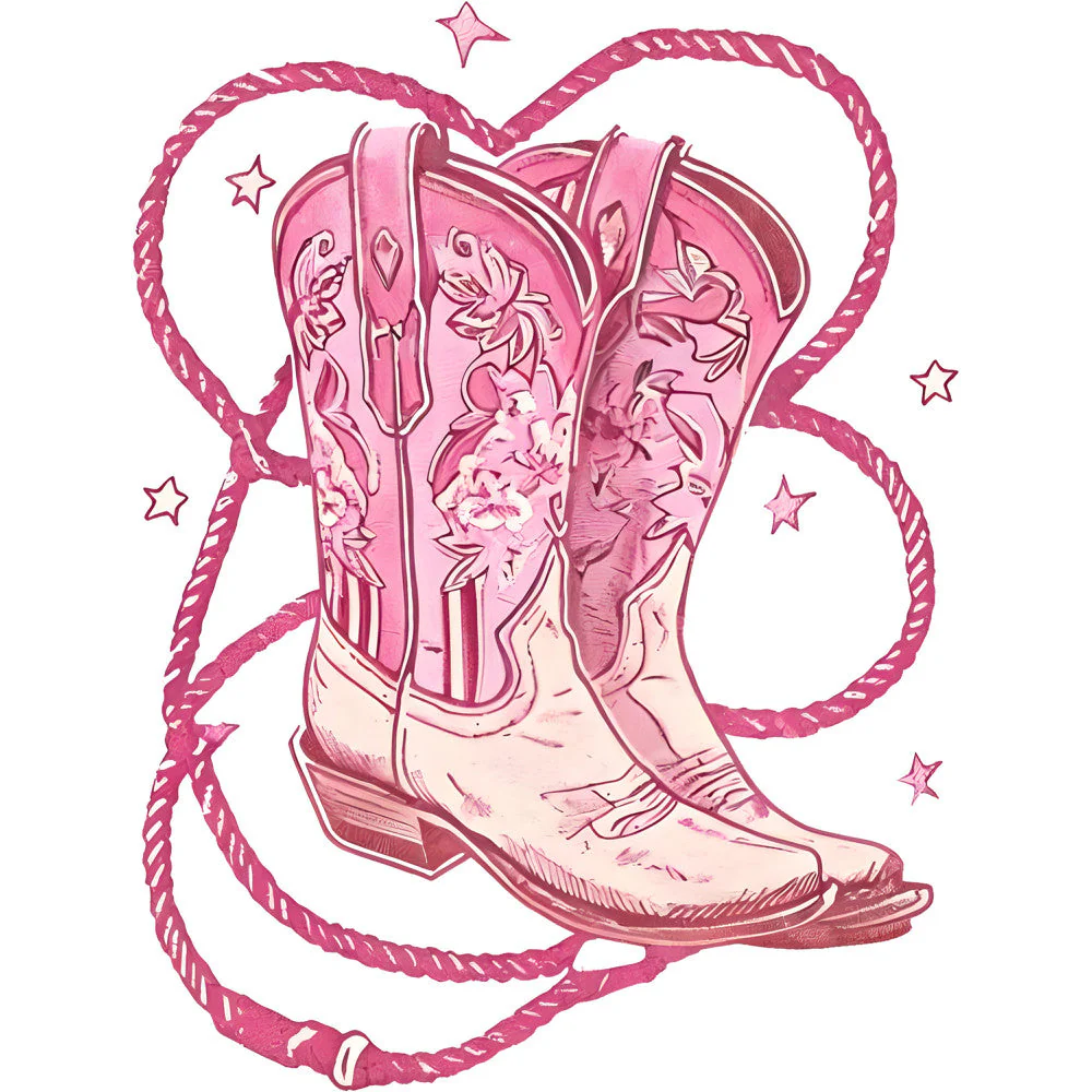 Coquette Cowgirl Fabric Panel 9