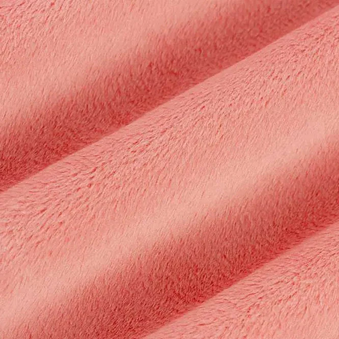 Coral Solid Cuddle 3 58/60" Fabric per yard - Image 2