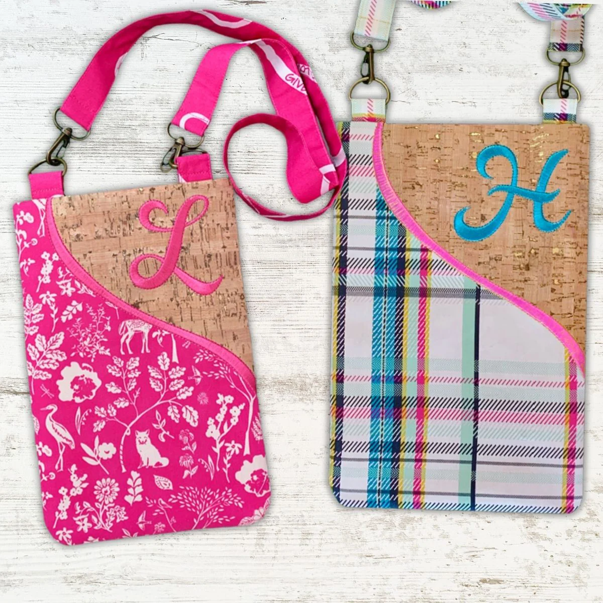 Cork Corner Crossbody Bags In the Hoop Embroidery Pickle Pie Designs - Image 3