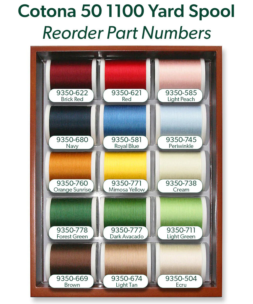 Cotona 50 - Mini 2 Drawer Treasure Chest, 30 1100-yard (1000m) Spools - Image 4
