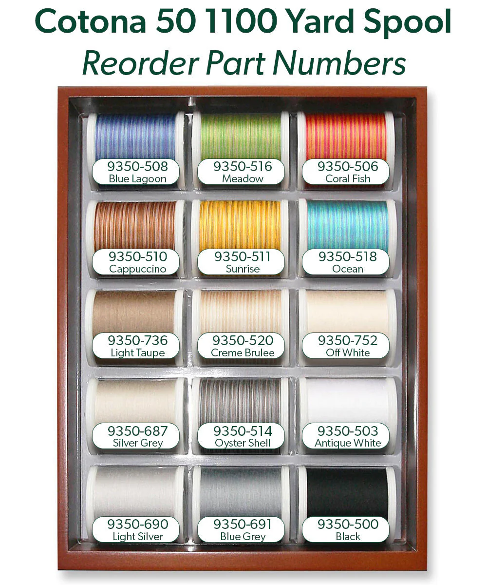 Cotona 50 - Mini 2 Drawer Treasure Chest, 30 1100-yard (1000m) Spools - Image 5