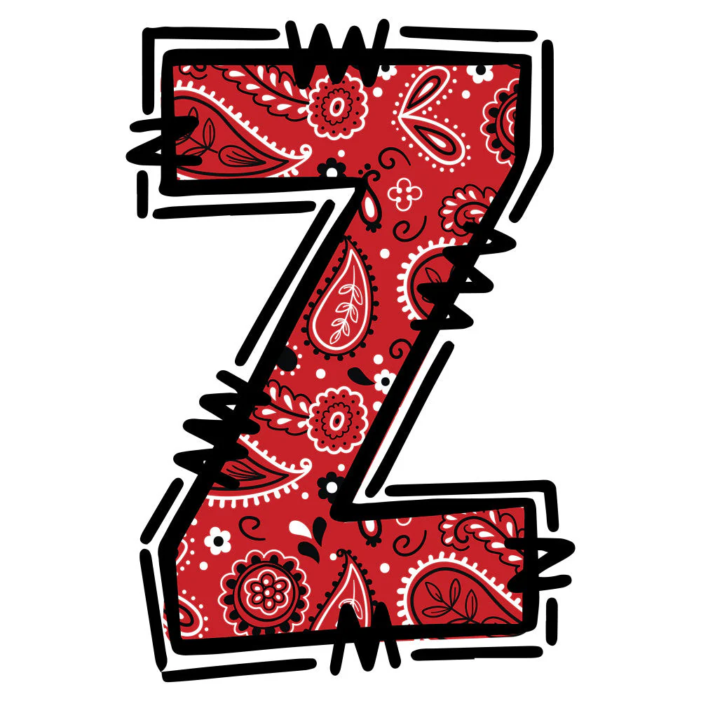 Cowboy Alphabet Fabric Panel 27