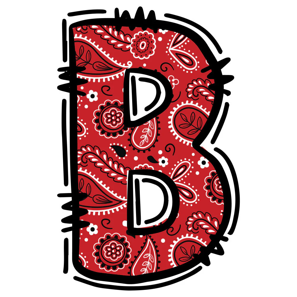 Cowboy Alphabet Fabric Panel 3