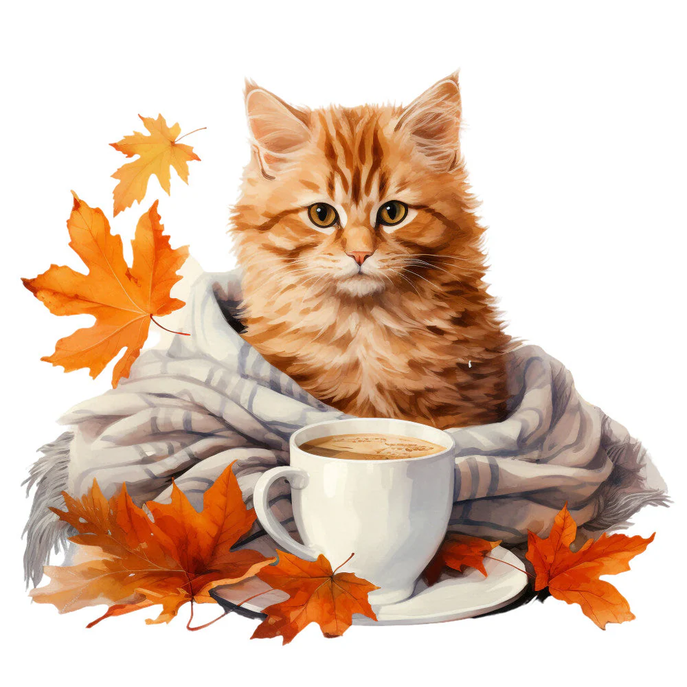 Cozy Autumn Fabric Panel 45