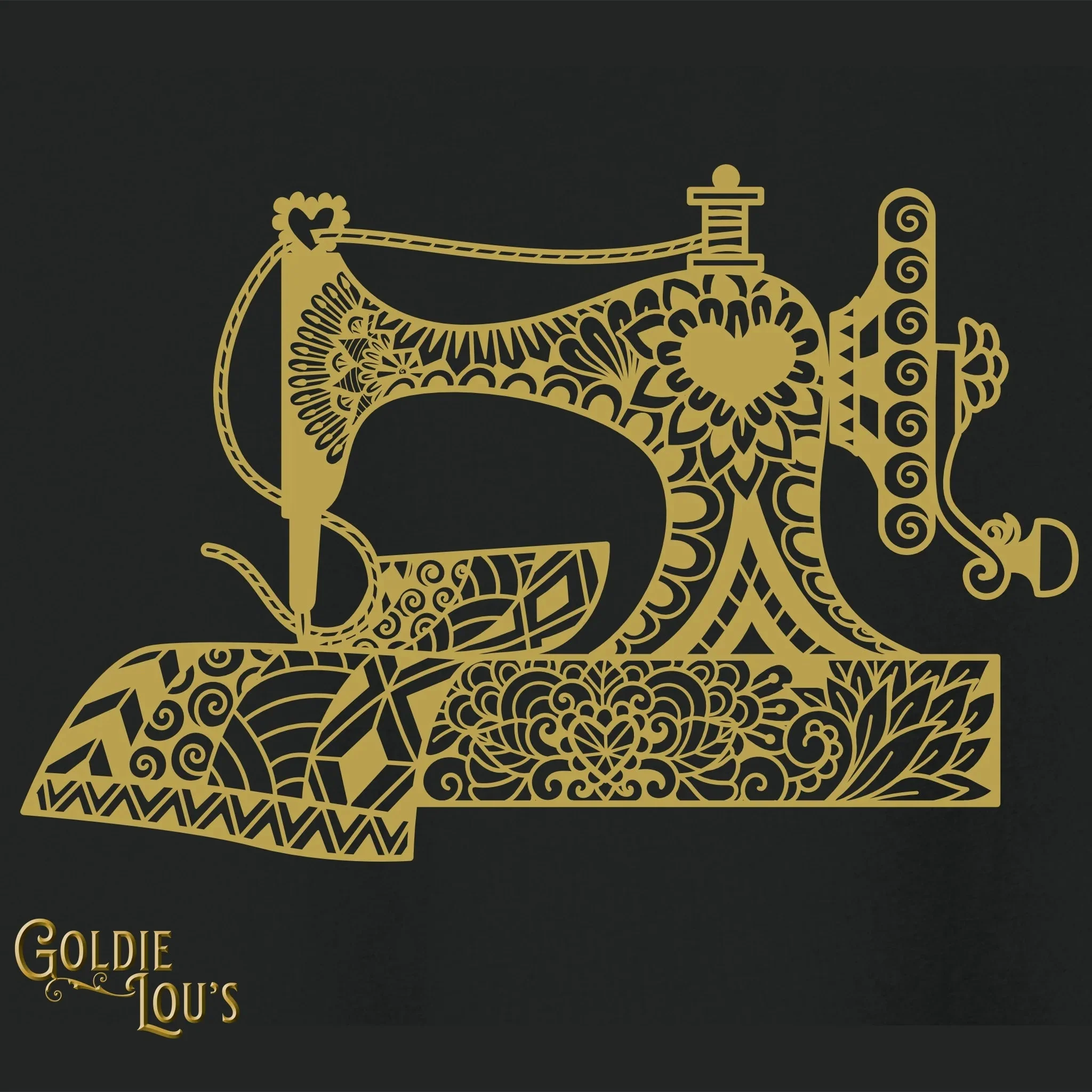 Crank Sewing Machine Quilting T-shirt - Image 2