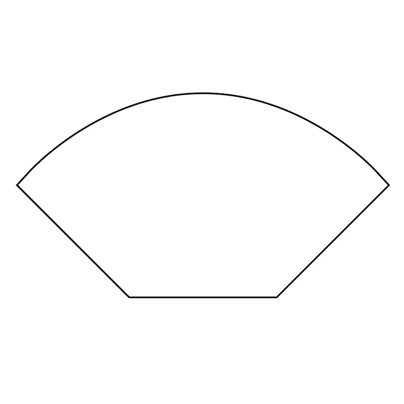 Curved Octagon Wedge Papers