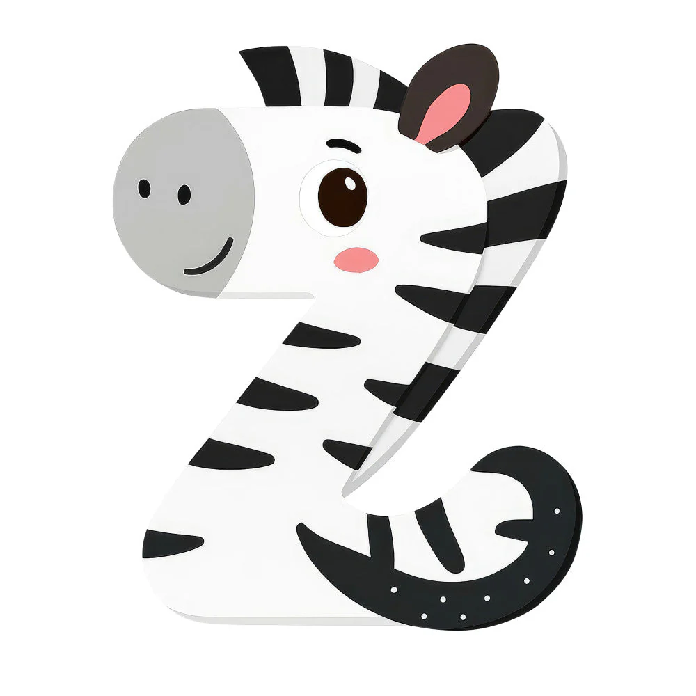 Cute Animal Alphabet Fabric Panel 25