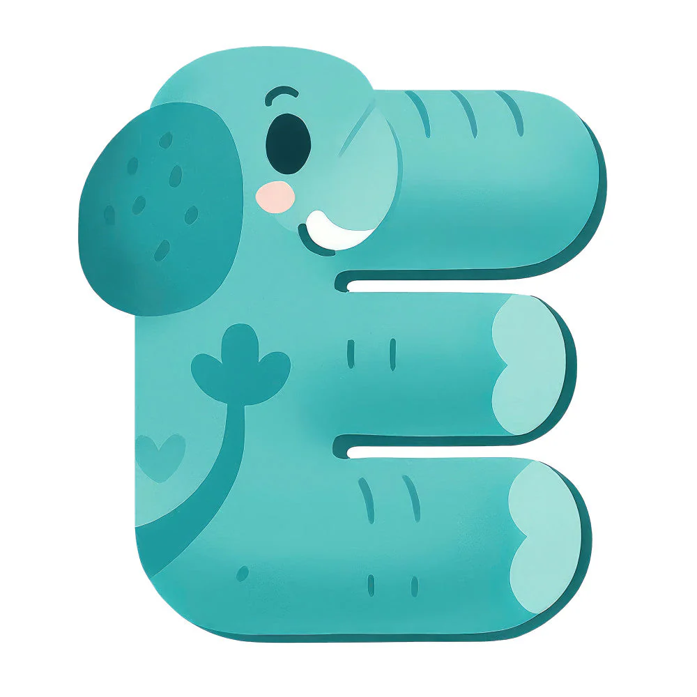 Cute Animal Alphabet Fabric Panel 4
