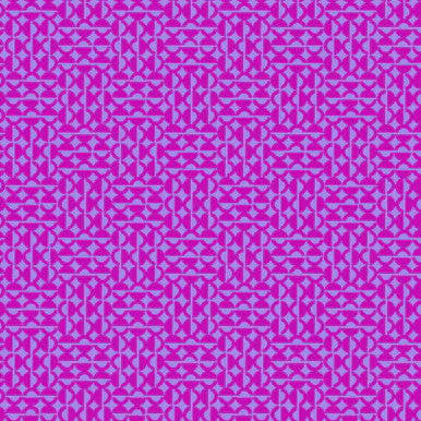 Deep Violet Wink Colorblock Party 43/44" Cotton Fabric Per Yard