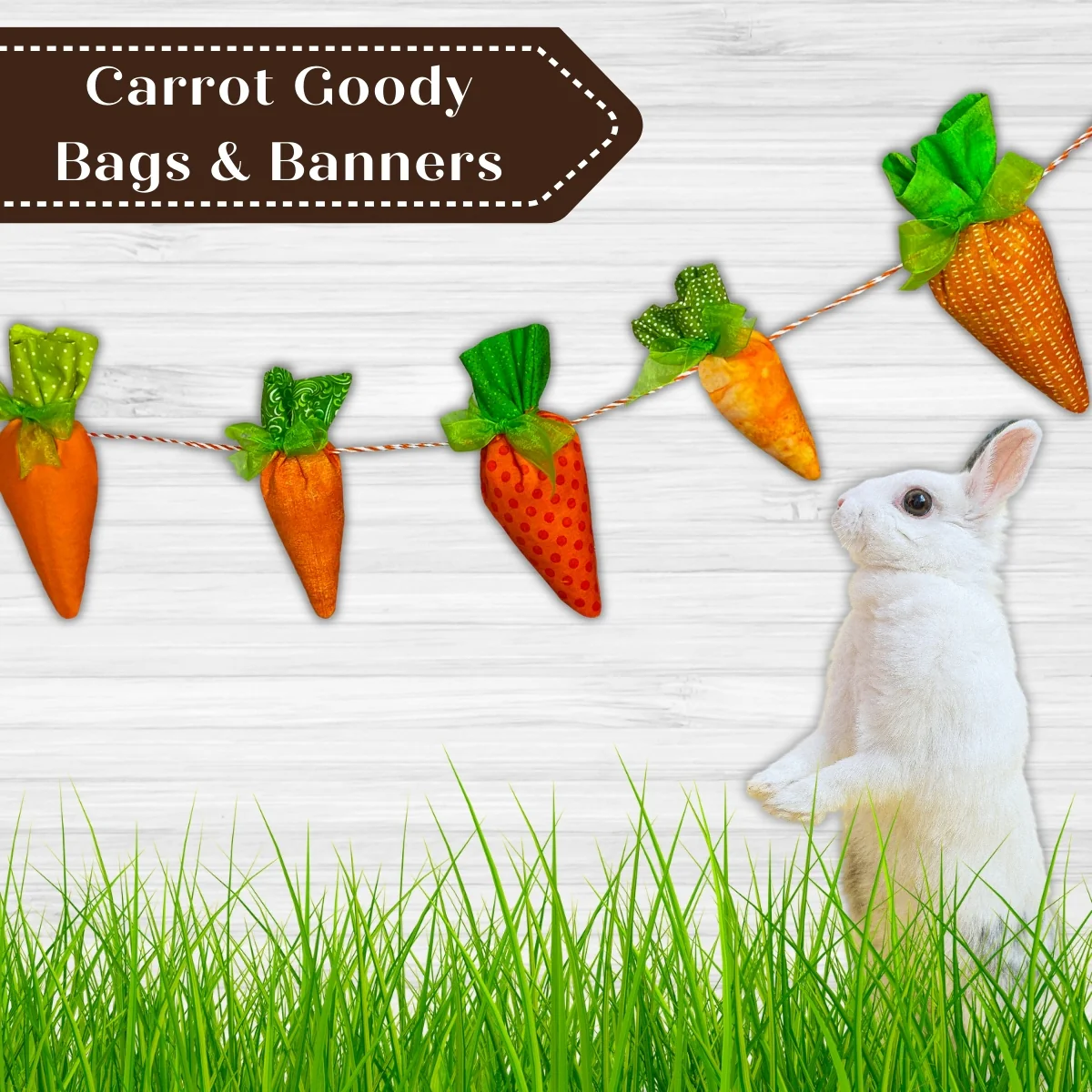 Easter Carrot Goody Bags & Banners In the Hoop Machine Embroidery Designs Pickle Pie Designs - Image 2