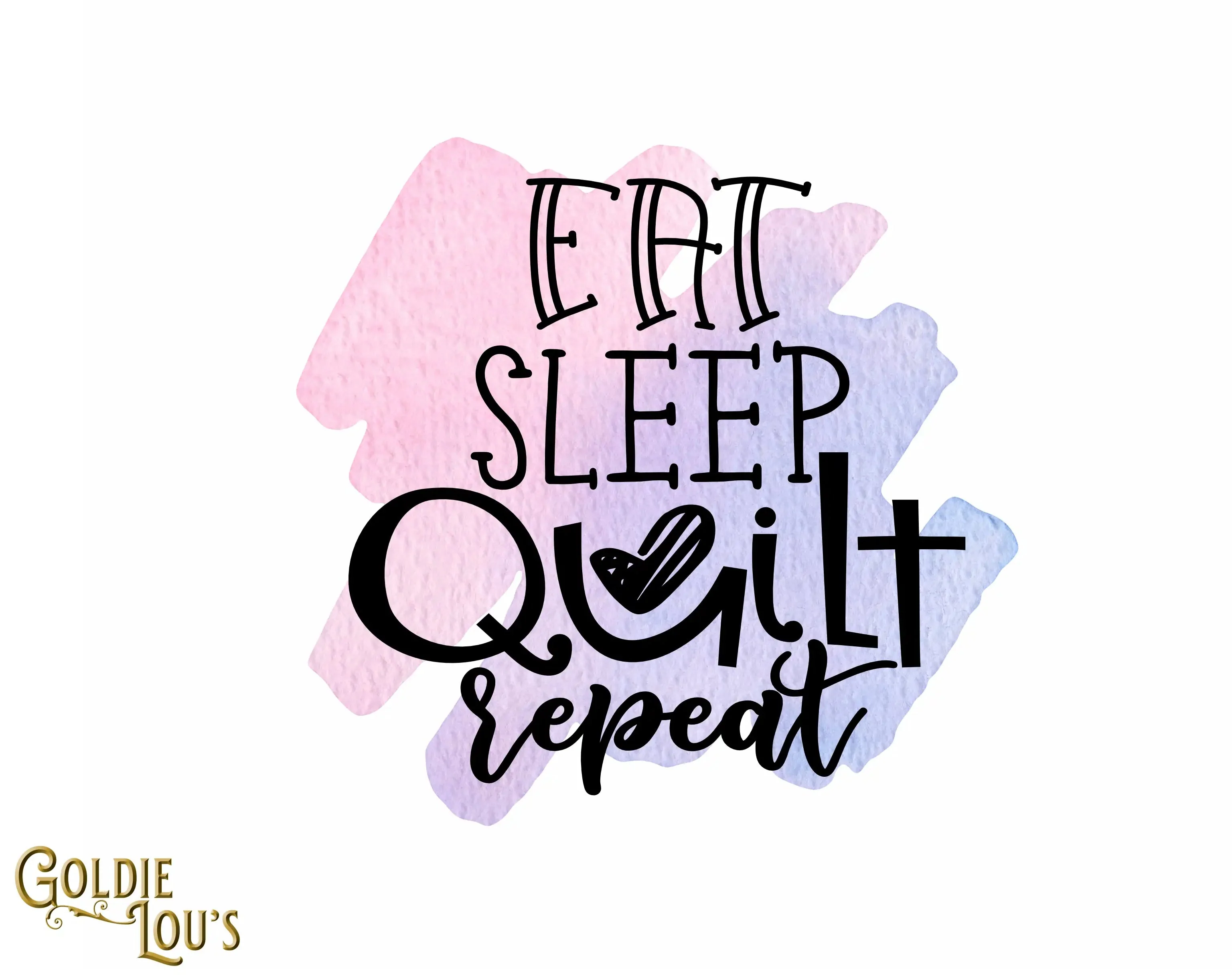 Eat Sleep Quilt Skinny Tumbler - Image 2