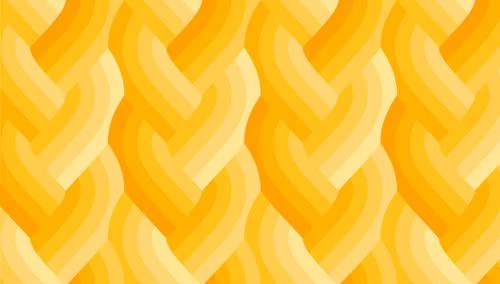 Echo Braid Yellow Cotton 44" / 45" Fabric per yard