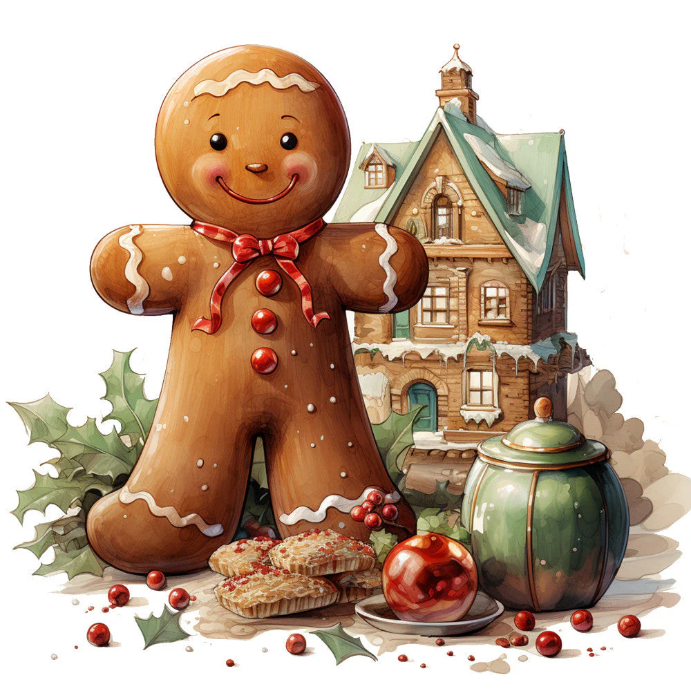 Elegant Christmas Fabric Panel 16